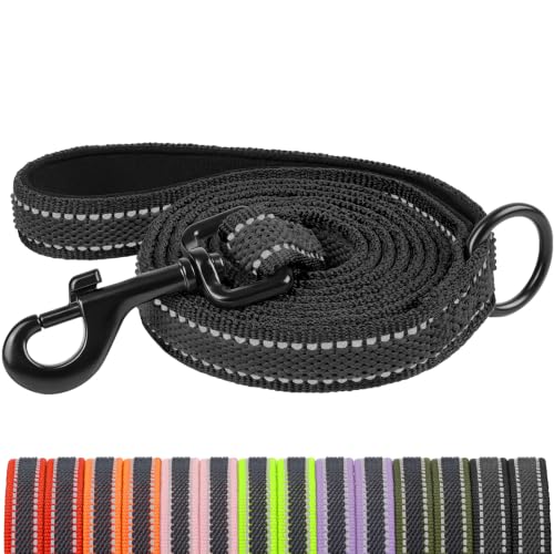 X XBEN Guinzaglio per Cani, 1M 1,2M 1,8M 2M 2,2M 3M Guinzaglio Riflettente Resistente con Manico Imbottito, Guinzaglio Addestramento per per Cuccioli, Piccoli, Medi e Grandi, Con Fili di Gomma Morbida