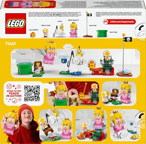 Super Mario Avventure Peach Interattiva, Giocattolo con 4 Personaggi Nintendo tra cui la Principessa e un Toad Giallo, Giochi per Bambini e Bambine da 6 Anni, Regalo di Compleanno 71441 - Lego - Immagine 9