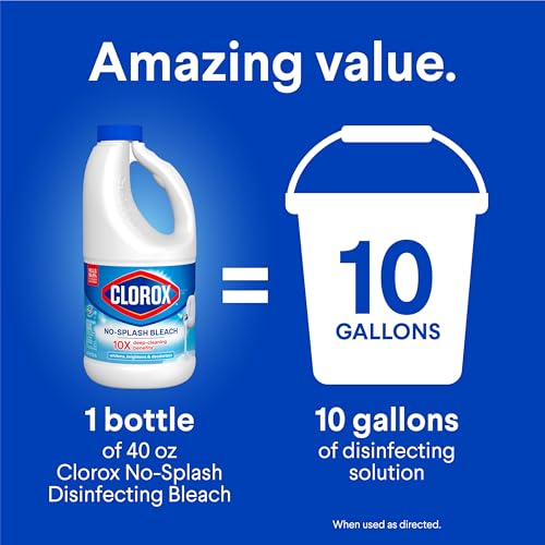 Clorox No Splash Bleach, 40 Fluid Ounces (Package May Vary) - image 8
