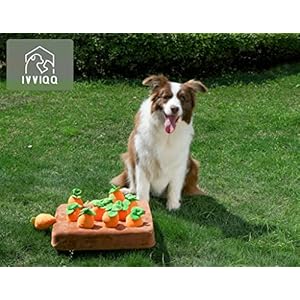 Interactive Dog Toyssqueak Carrot Snuffle Mat for Dogs Plush Puzzle Toys 2 in 1 Nonslip Nosework Feed Games for Pet Stress Relief with 12 Carrots  Cucciolini Doodles Interactive dog toyssqueak carrot snuffle mat for dogs plush puzzle toys 2 in 1 non slip nosework feed games for pet stress relief with 12 carrots   cucciolini doodles