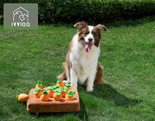 Interactive Dog Toyssqueak Carrot Snuffle Mat for Dogs Plush Puzzle Toys 2 in 1 Nonslip Nosework Feed Games for Pet Stress Relief with 12 Carrots  Cucciolini Doodles Interactive dog toyssqueak carrot snuffle mat for dogs plush puzzle toys 2 in 1 non slip nosework feed games for pet stress relief with 12 carrots   cucciolini doodles