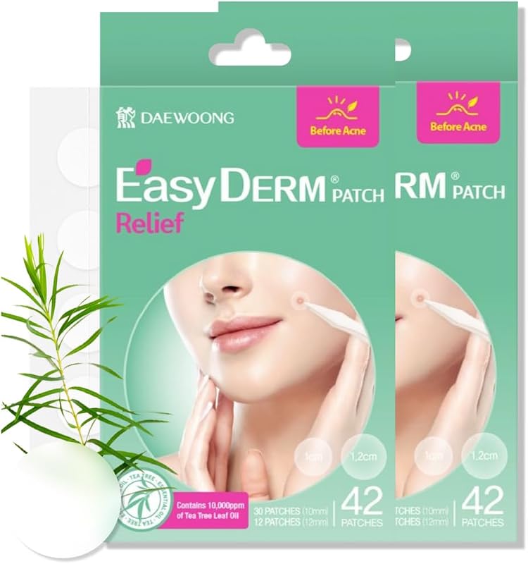 DWEasyDerm EasyDerm Adesivo Hidrocoloide para Uso Localizado com Óleo de Folha de Melaleuca, 2 pacotes com 84 unidades