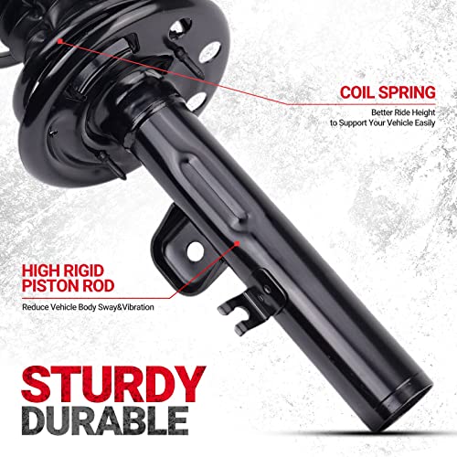 Kax Complete Struts 2010 2011 Flex Quick Shocks Complete Suspension Struts With Coil Spring Assemblies, 272534,272535 Struts Full Set Of 2 Saa162 #TOP4