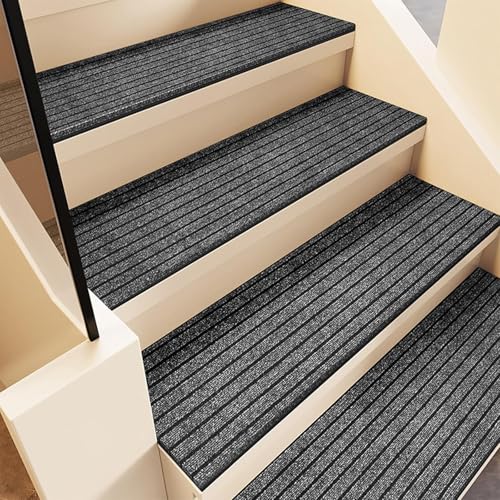 Tapis d'escalier découpable avec caoutchouc antidérapant résistant à la boue - 2