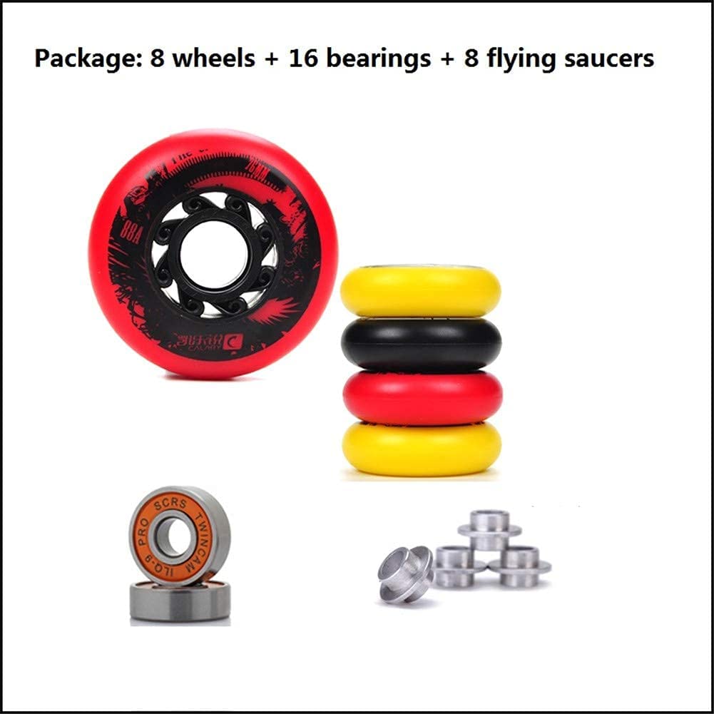 Ruote Di Pattinaggio In Linea Confezione Da 8 Ruote In Linea Con Cuscinetto ABEC-9 68mm 72mm 76mm 80mm 83A Ruote Sostitutive In Linea - Foto 8