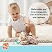 RaZbaby JollyPop Pacifier, Holder w/Detachable Baby Pacifier, Stuffed Animal RaZbuddy, All Ages 0M+, 100% Medical Grade USA Made Silicone, Machine Washable, Textured & Easy to Hold – Monkey