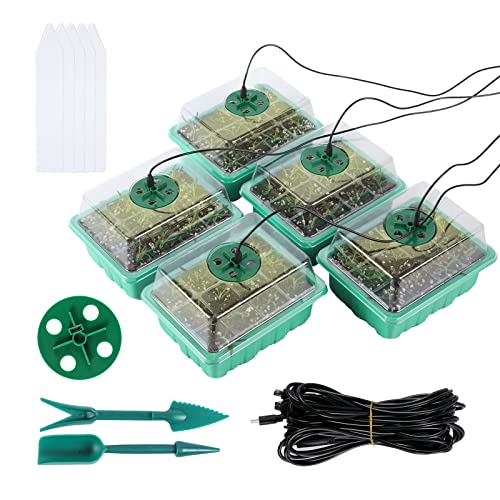 Sequpr Bandejas de cultivo, invernadero de interior, caja de cultivo, bandeja de cultivo, accesorios de sembrado para planta, invernadero, juego de cultivo Cover