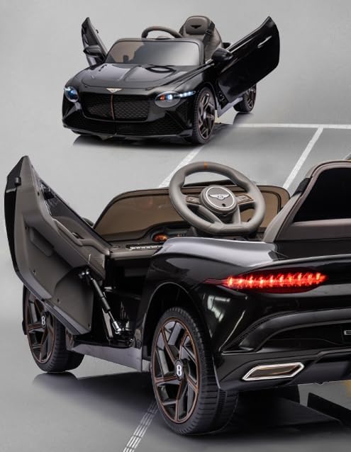 Miniatura 3 de Bentley Bacalar - Auto de juguete para niños con licencia de 12 V, recargable, 4 ruedas, con control remoto parental, pedal de pie, 2 velocidades,