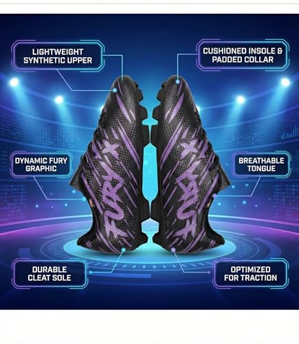 Image of XXUMA Unisex Faux Leather TPU Sole Football Shoes Durable Lightweightand Enhanced Grip