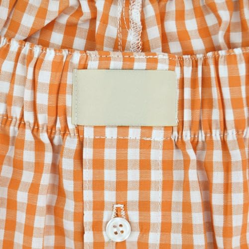 Image of Women Y2k Pajamas Shorts Micro Button Boxers Elastic Waist Cute Pj Bottoms Summer Plaid Lounge Short
