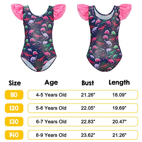 image for Kids4ever Girls' Dance Unitards Gymnastics Leotards 4-5 Years Old Todd