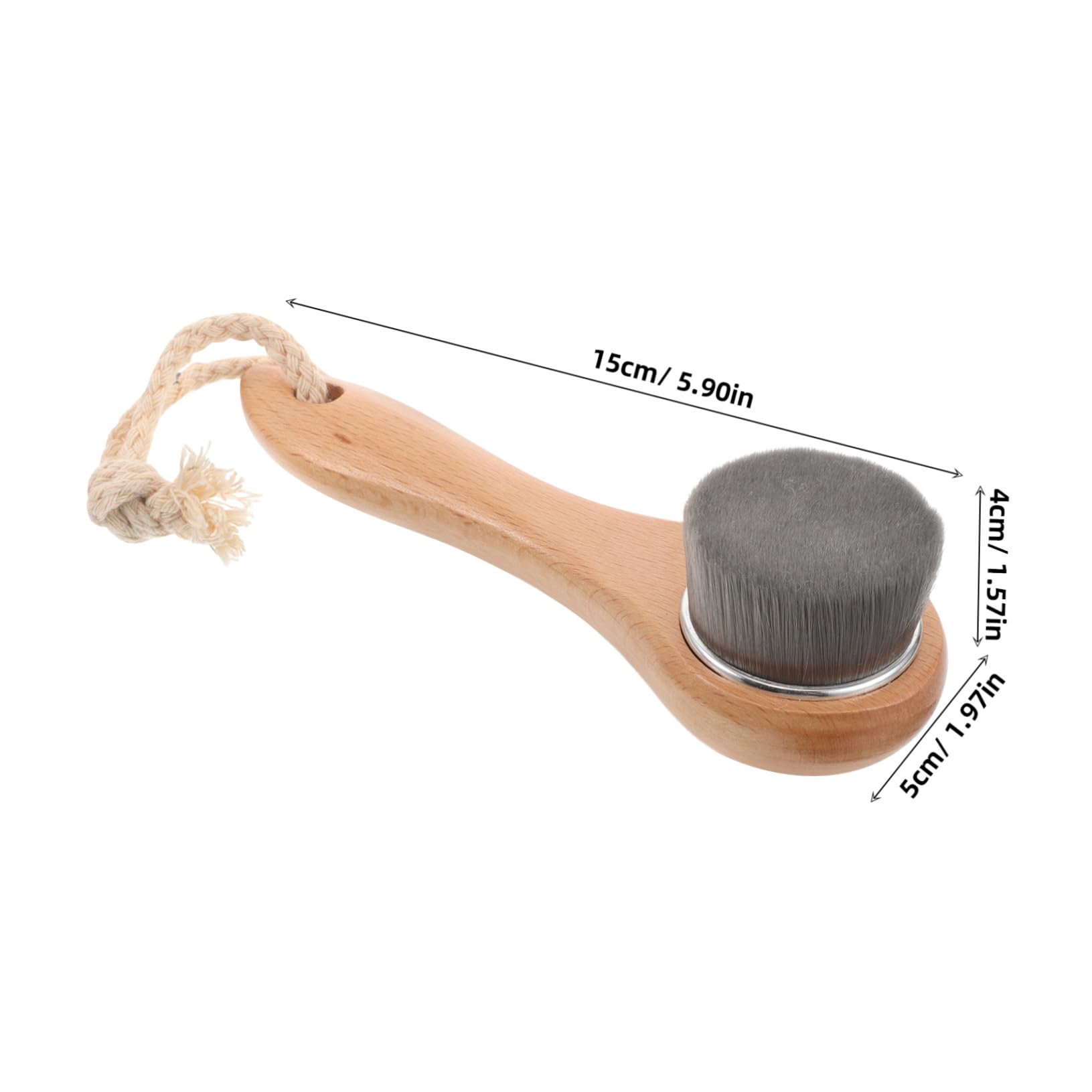FOMIYES Facial Exfoliating Brush Wood Handle Face Scrubber Set for Deep Cleansing
