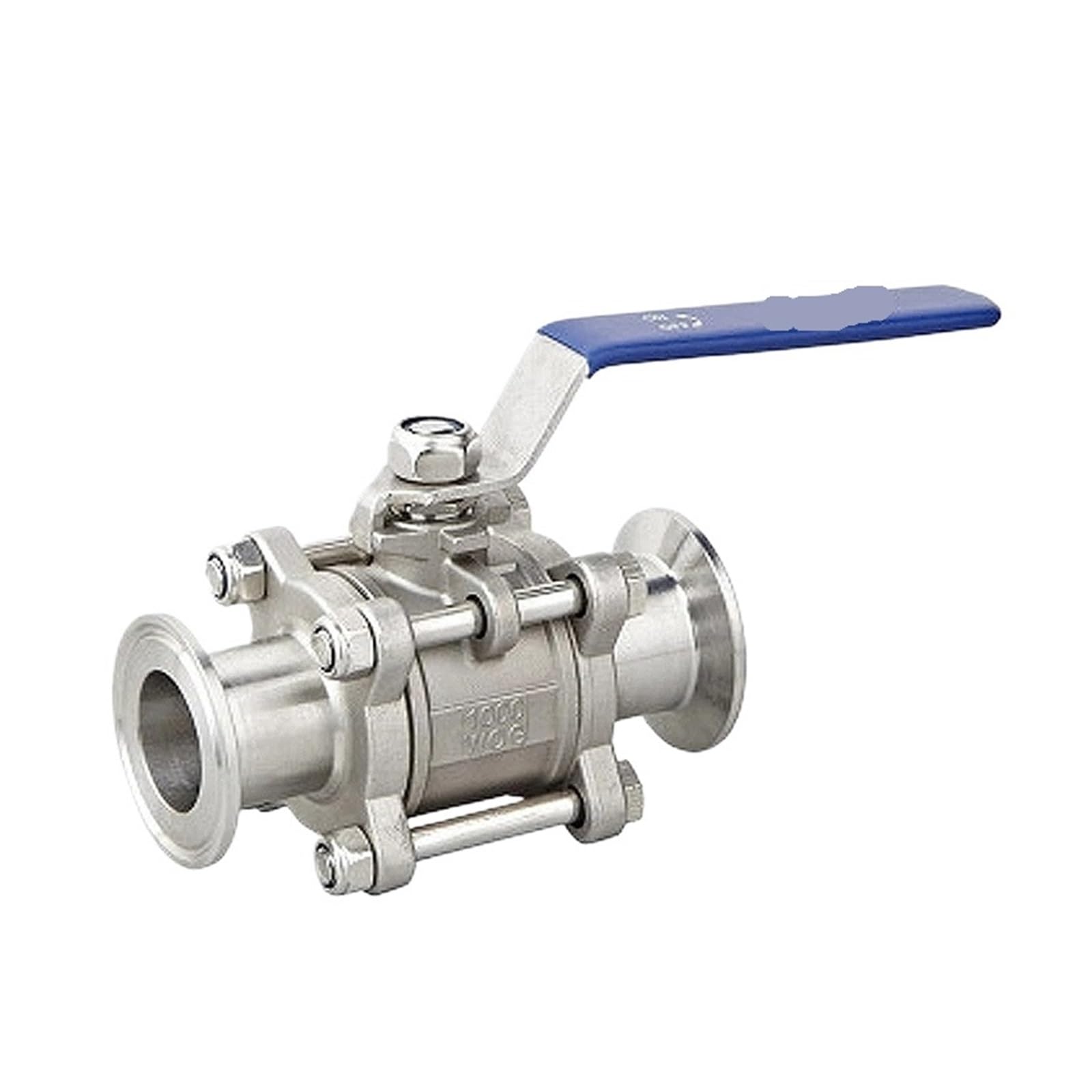 1/2" 3/4" 1" SS304 Acero inoxidable SS316 Válvula de bola sanitaria 3 Tipo de virola de abrazadera de tres piezas(34)