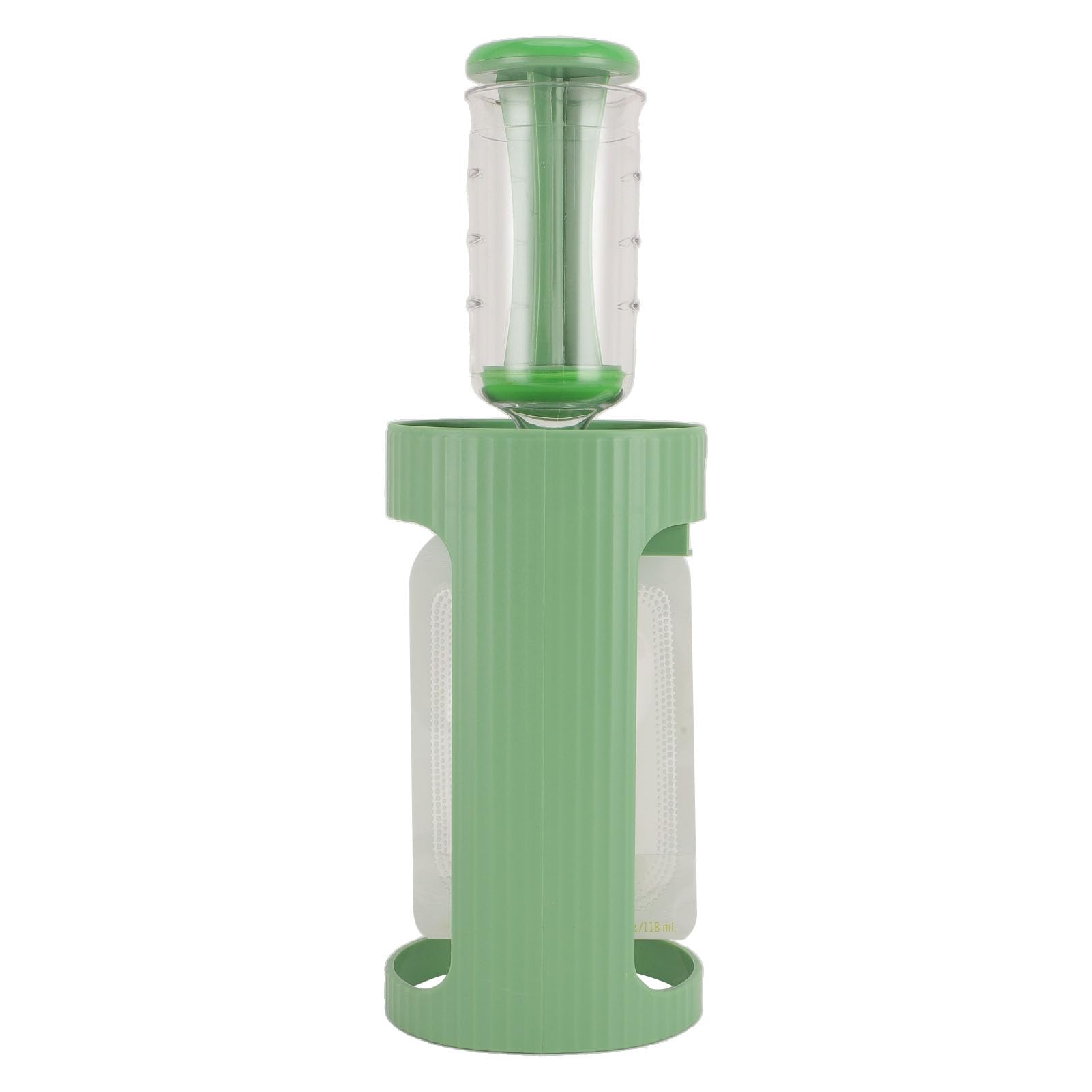 Station de Remplissage de Purée Fruits, étui en Plastique qualité Aliments pour Voyager pour Voyager (GREEN)
