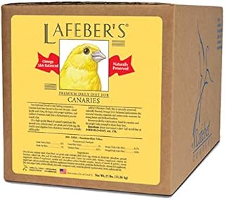 LAFEBER'S Premium Daily Diet Pellets Pet Bird Food, Made with Non-GMO and Human-Grade Ingredients, for Canaries, 25 lb