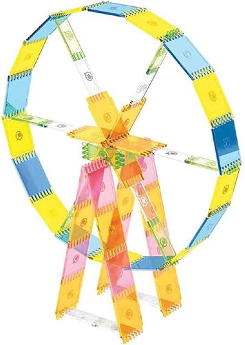 Miniatura 4 de Quercetti Juego de construcción de azulejos Playform incluye 60 azulejos en 6 colores para crear estructuras 3D, para niños a partir de 5 años