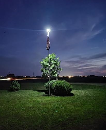 Ppq 136LED UFO Solar Flagpole Led Light,New 136 Led 10000H Lifespan Flag Pole Light thumb #3