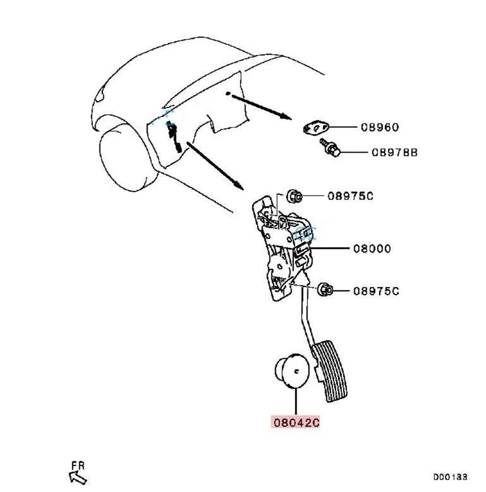 interruptor freno coche Para Mitsubishi Para Pajero Sport KH