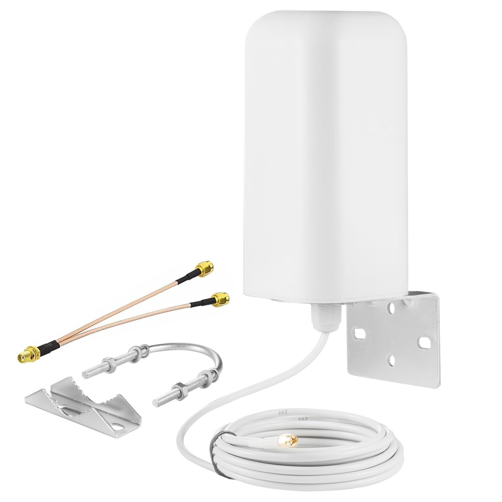 High Gain 10dBi SMA Male Wide Band 600-6000mhz 4G LTE 5G Modems, Routers, Cell Signal Boosters Omni-Directional Antenna for Verizon, AT&T, T-Mobile Mobile Cell Phone 4G LTE 5G Hotspot Router, Eifagur