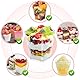 VFANDV Desserttassen Set, 25 Stück aus 160ml Wiederverwendbar Quadratischer Desserttassen, Plastikbecher, DIY Dessertschalen für Pudding Mousse Eiscreme Dessert Party