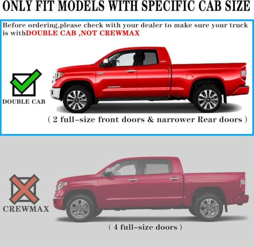 Image of COMNOVA Geometric Design Running Boards for 2022-2026 Tundra Double Cab