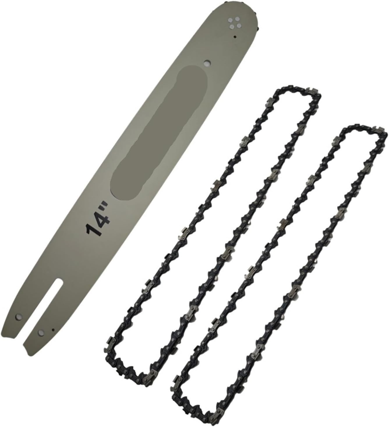 14 Inch Chainsaw Guide Bar with Saw Chain 3/8 LP 50 Section Saw Chain Power Tool Accessories(Saw Chain Guide Bar)