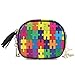 Colorful Shiny Puzzle Hobby Activity Bolsos bandolera de cuero de noche para mujer para mujer Bolso de fiesta formal para mujer Bolso de hombro para mujer Decoración para niñas Bolsos bandolera para