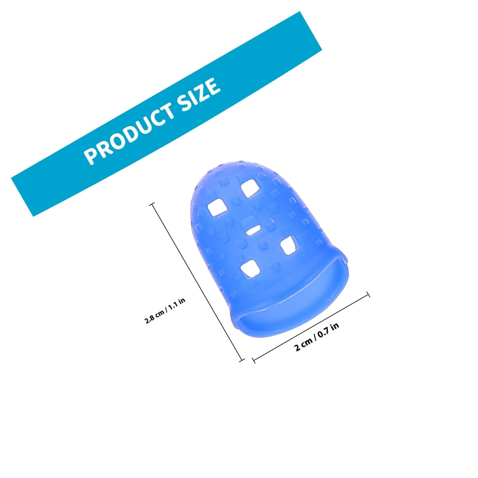 Alipis 25 pièces Lot de Protège-doigts Silicone pour Guitare Protège Bouts de Doigts Antidérapants Léger et Adapté Aux Instruments à Cordes comme Ukulélé Banjo et Mandoline