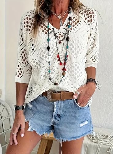 Image of Generic Cut Out V Neck Knit Sweater Khaki