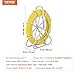 VEVOR Fish Tape Fiberglass, 1/4 in, Electrical Fish Tape 656ft, Duct Rodder Fishtape Wire Puller, Cable Running Rod with Steel Reel Stand 6MM x 200M