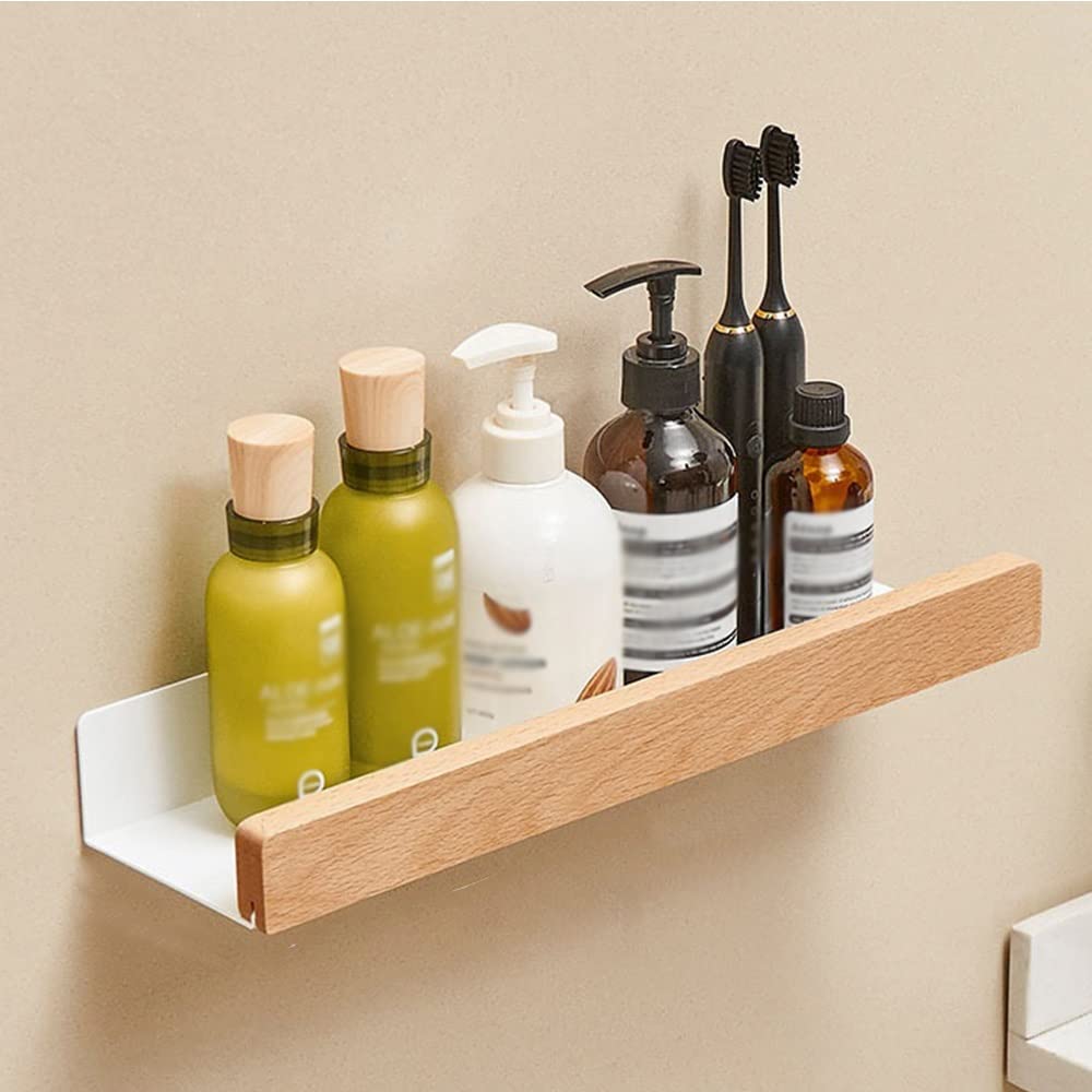 Shower Caddy Wood Triangle Shelf Bathroom Corner Shelves Kitchen Wall Shelf Shower Bath Storage Rack Bathroom Accessories Bathroom
