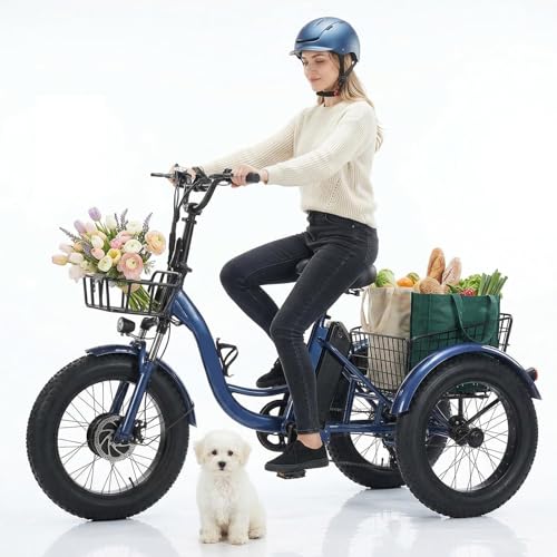 Triciclo Elettrico per Adulti Con Pneumatici Fat Da 20'' X 4.0' -...