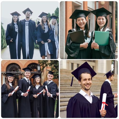 Rseuphiee Bachelor Hut, Abschlusskappen, Doktorhut, Verstellbar Bachelor Abschluss Hut, Graduation Hat für Hochschule, Unisex Doktorhut, für Bachelor als Abschlussfeier der Universität