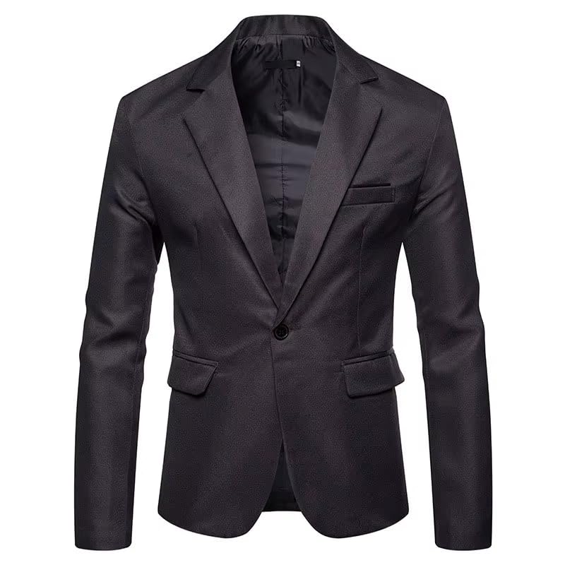 Men's Blue01 Casual Suit Jacket Single Button Blazer for Men-Royal Blue014