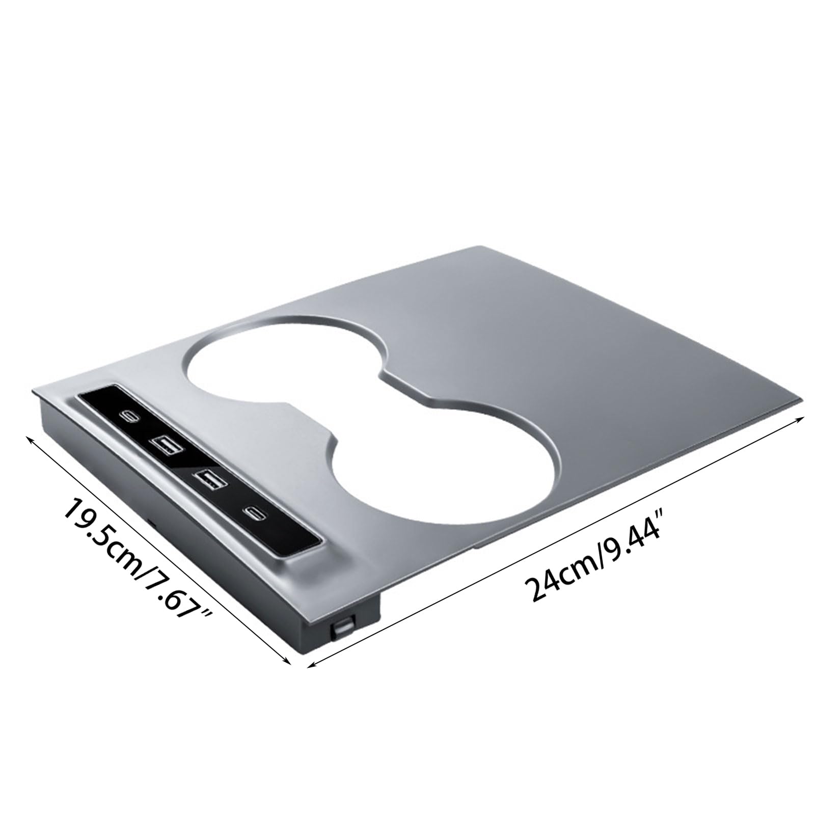 Stacja dokująca koncentratora USB z rozdzielaczem konsoli środkowej inteligentny czujnik adapter do szybkiego ładowania akcesoria odpowiednie do koncentratora Y szybka ładowarka wewnętrzna