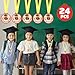 COCHIE Graduation Medals for Kids, 2 Inch Silicone Award Medals Bulk with Lightweight Neck Ribbon, Cute Kindergarten Preschool Graduation Gifts, Grad Medal Party Favor Supplies (24Pcs, Owl)