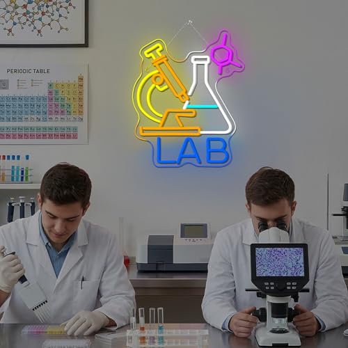 Image of Chemistry LED Neon Sign LAB Equipment Light Up for Classroom Decoration | 15.5IN*12.6IN,Five level brightness adjustment,USB power,For Classroom,School,Chemistry Lab,Teacher,Students,Science Lovers