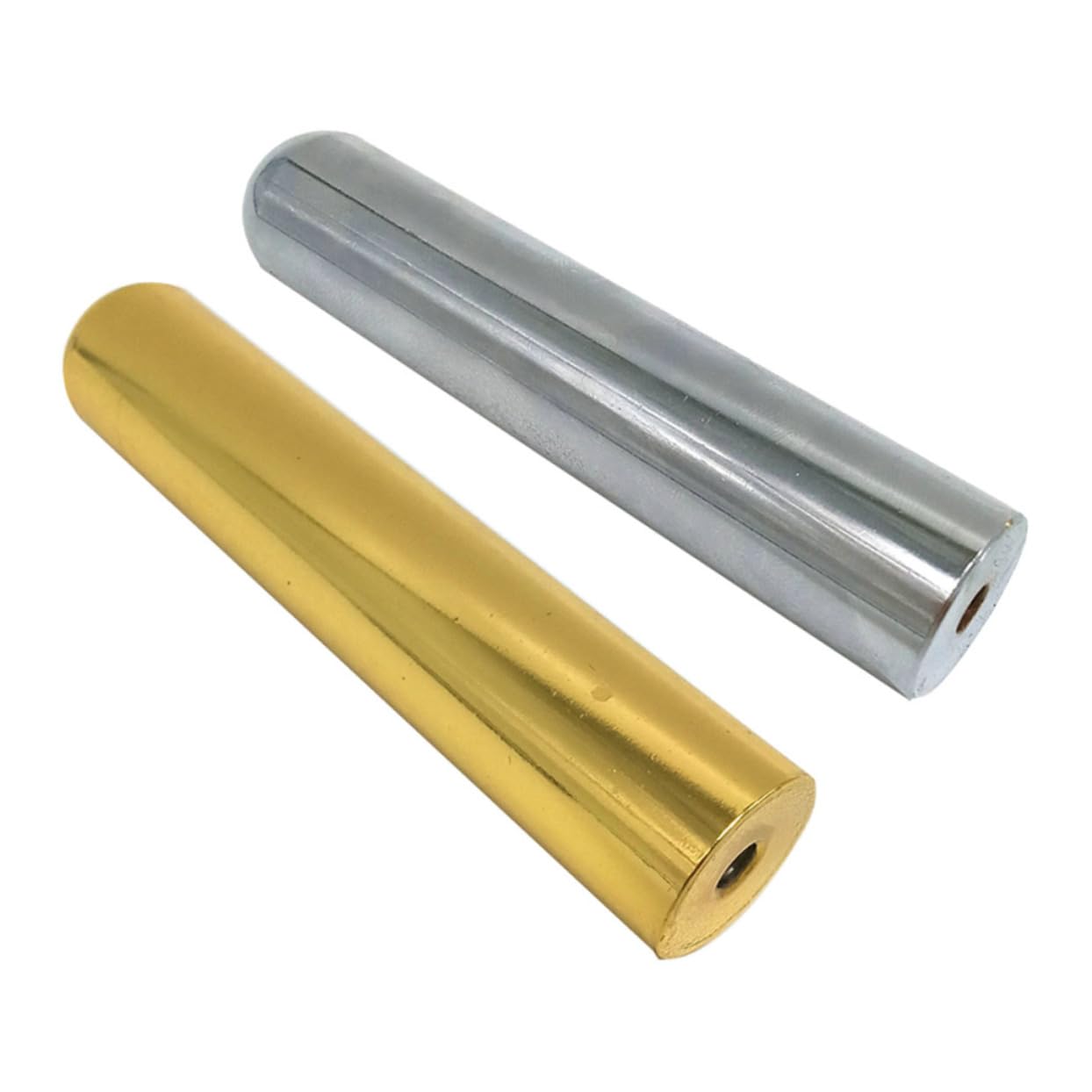 Vaguelly 2pcs Metal Guitar Slide Sticks Firm Guitar Slide Bars for Electric Assorted Metal Colors