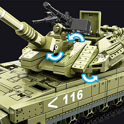 ColiCor Military Tank Building Model Kit, 475pcs Merkava Military Tank Construction Set, Army Tank Building Block Kit for kids and adults, Building Block Compatible with Lego