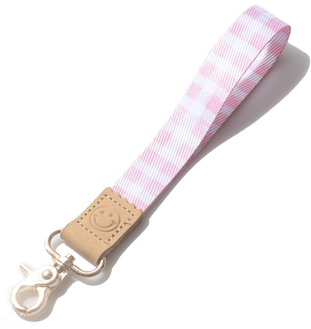DQL Key Lanyard Wrist Keychain Wrist Keychains for Women,Hand Wrist Lanyard Keychain, Flamingo, Wristlet