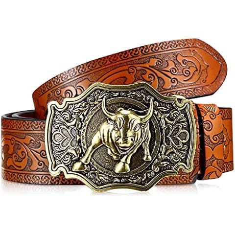 Photect Western Leather Cowboy Buckle Belt Cover