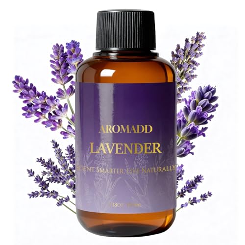 Aromadd Lavender Diffuser Oil Inspired by Luxury Hotel Scent, Essential Oils for Waterless Diffuser, Pure Soothing Lavender Aroma, Long-Lasting & Natural Home Fragrance - 3.38 fl oz (100 mL)