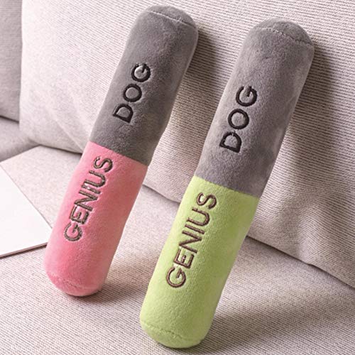 Interactive Puzzle Dog for Pet to Cleaning Teeth,Soft Squeaky Dog for ,Bite-Resistant Non-Toxic Pet Tooth Grinding Stick,Good and Friend for Pets,Suitable for Small and Medium-Sized Dogs(Two Pack) Cover