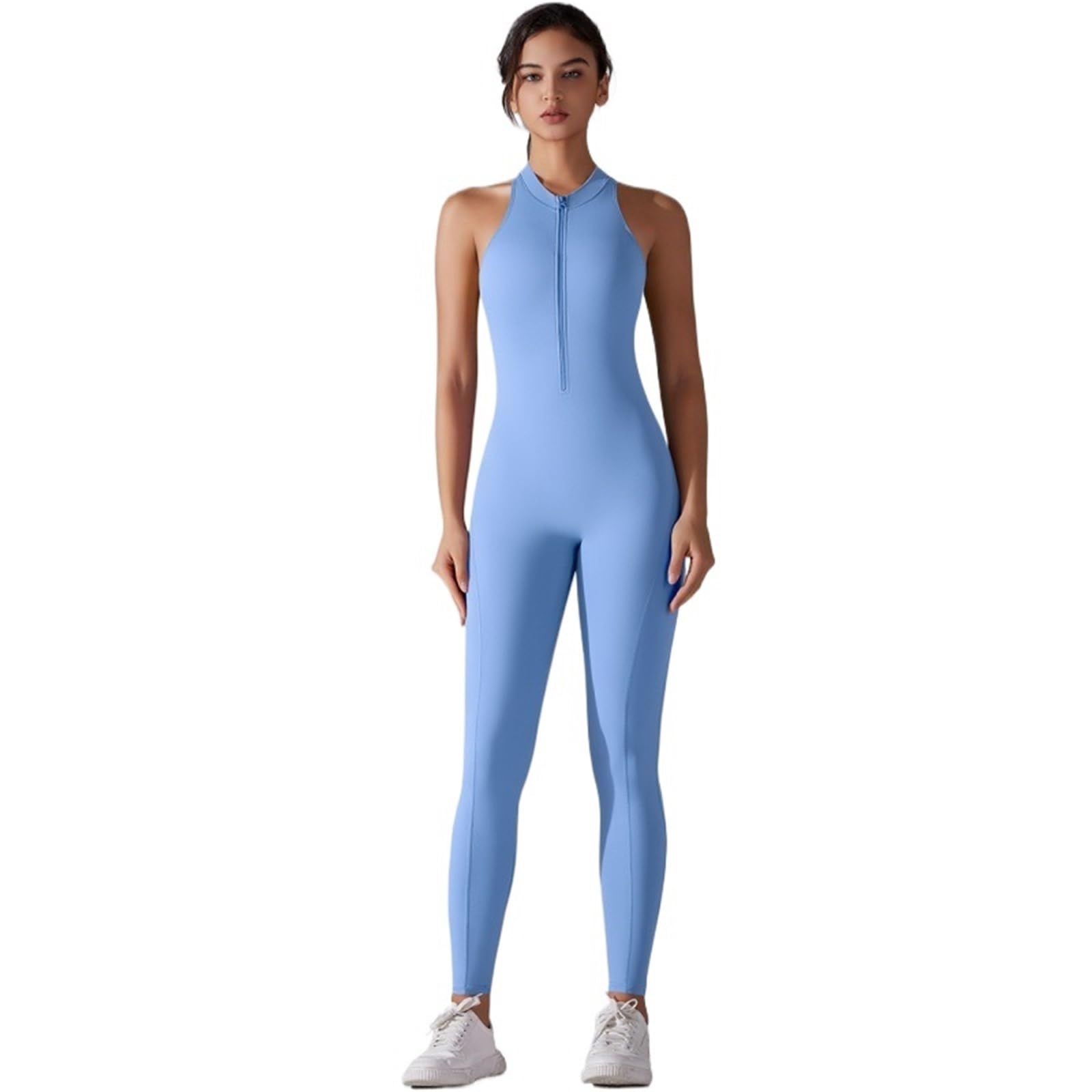 Mono de yoga ajustado una pieza con tacto nude for mujer 25