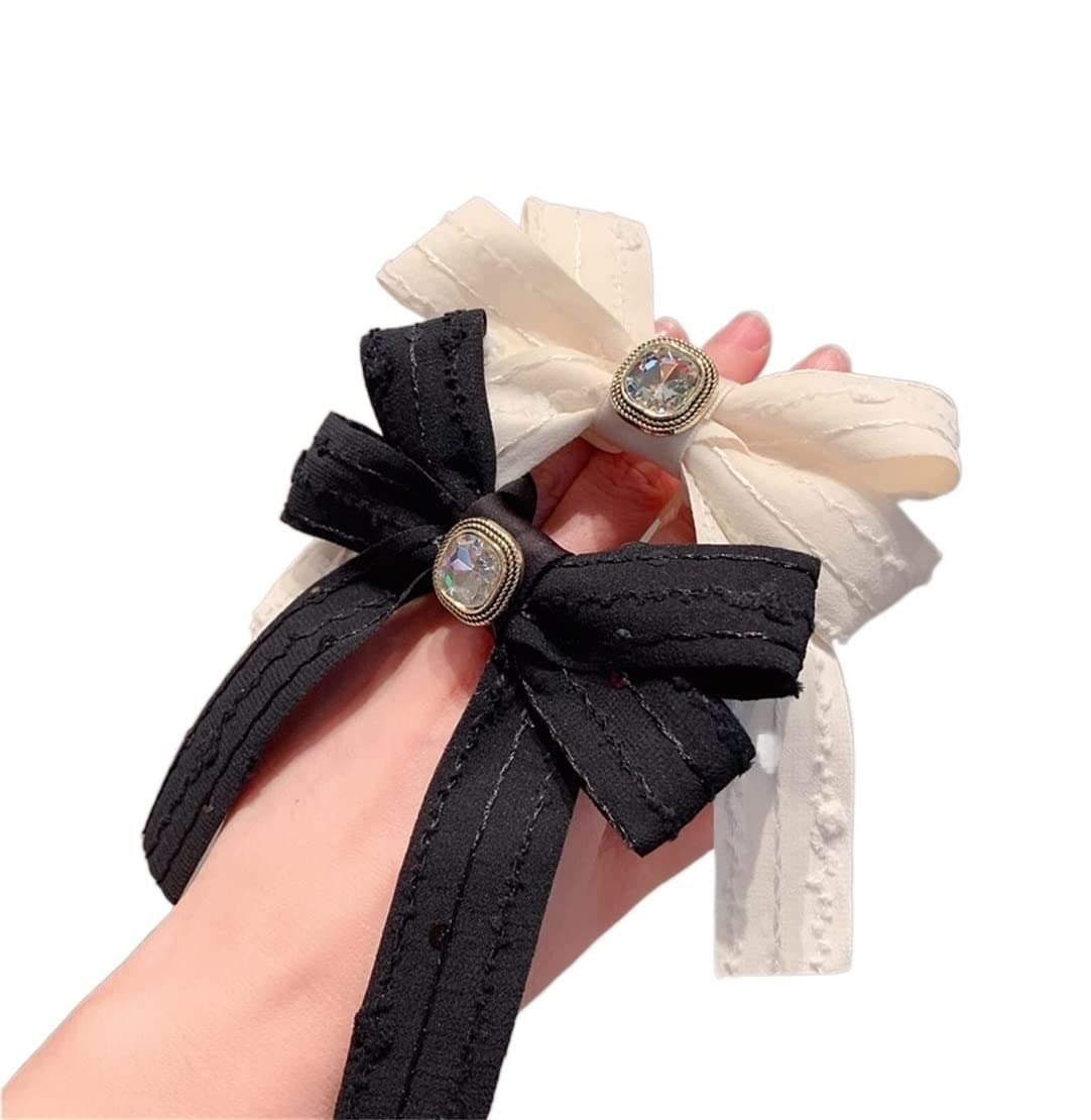 Feste Elastici Capelli 2 Pezzi Strass Nodo Fiocco Scrunchies Capelli Cavallo Accessori Per Per Ragazze Decorazione