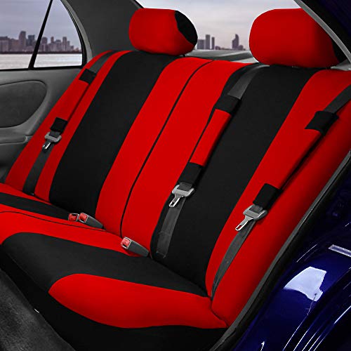 FH-Group-FB030RED115WB-AVC-Red-Combo-Set-with-Steering-Wheel-Cover-and-Seat-Belt-Pad-Airbag-Compatible-and-Split-Bench