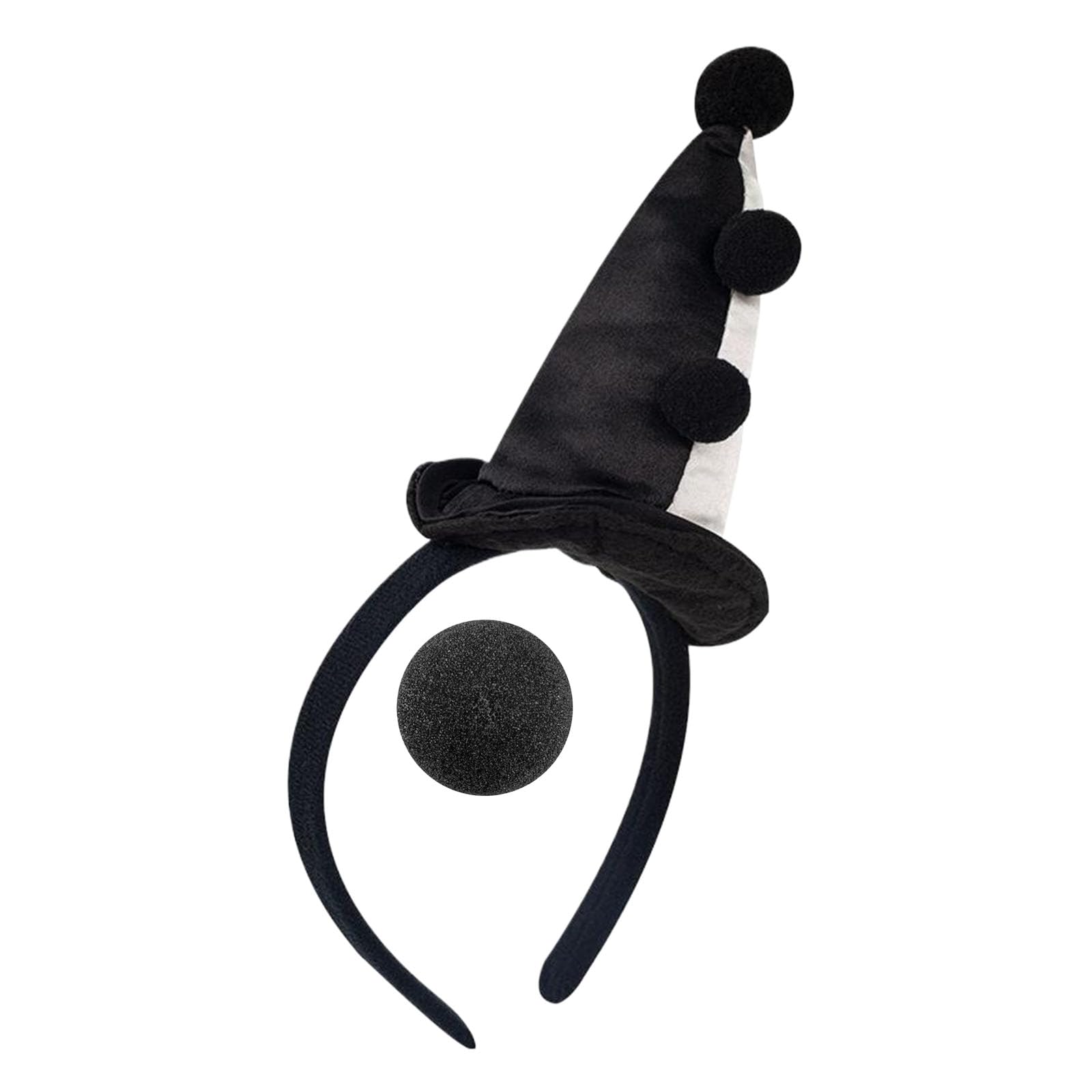 Set Cerchietto E Naso Da Clown Per Cosplay - Accessorio Divertente Per Halloween E Carnevale