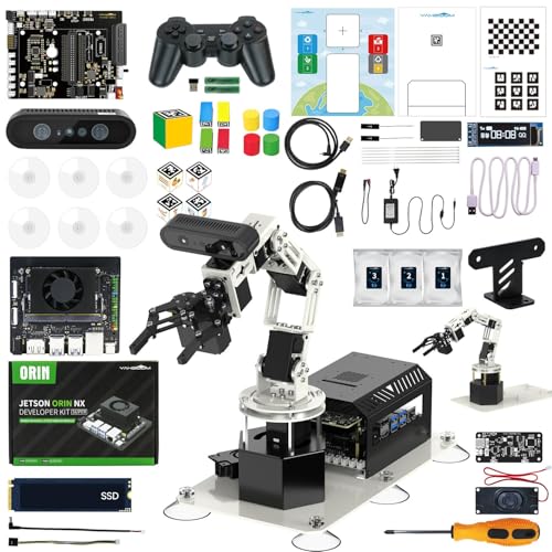 Image of Yahboom Jetson Orin NX Super 16GB 157Tops Robotic Arm 3D Space Depth Camera Visual Recognition AI Intelligent ROS Robot Python