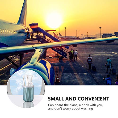 Hemoton Porta-Pasta de Dente de Plástico para Escova de Dentes de 2 Peças E Conjunto de Caneca de De