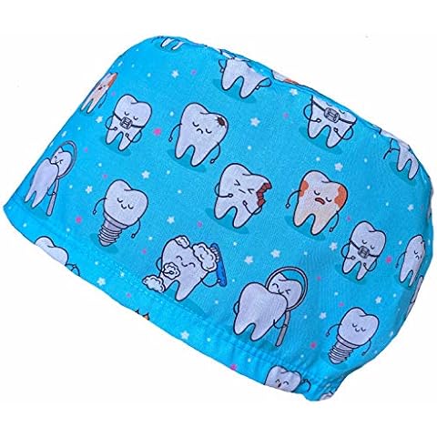Gorro quirófano TEETH pelo largo de algodón Cover